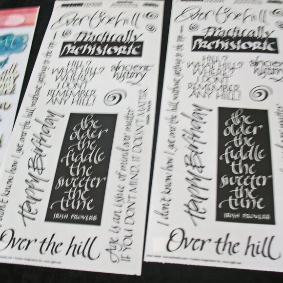 Teri Martin Dimensional stickers Retirement Time, Over the hill. - Picture 2 of 5